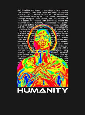 Humanity Oversized T-Shirt – Limited Edition Visionary Artwear