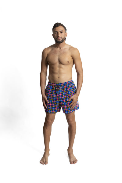 Make a style statement with Distinctive 'El Hacker' Seersucker Shorts. Versatile and stylish, these water-resistant shorts boast a distinctive design for unparalleled comfort.