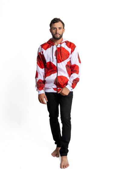 Stand out with this jacket featuring prints from collaborating artists. Moisture-wicking AEROREADY technology ensures you stay dry, making it perfect for various activities.